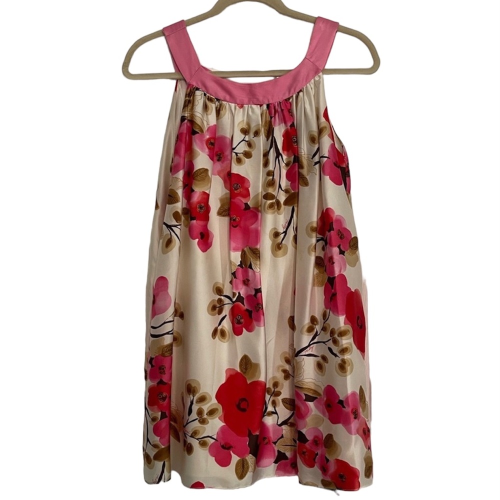 Milly of New York Silk Cherry Blossom Bubble Dress